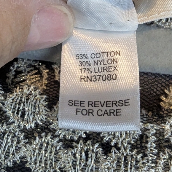 Cato's medium sheer and brocade blouse 3/4 sleeves - Picture 5 of 11